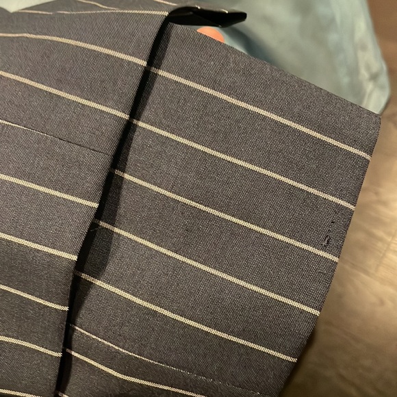 Custom Navy Pinstripe Tom James Suit 44 Jacket / 34 Pant - Picture 12 of 12